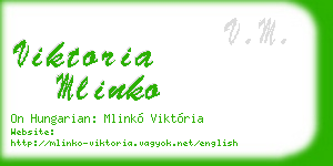 viktoria mlinko business card